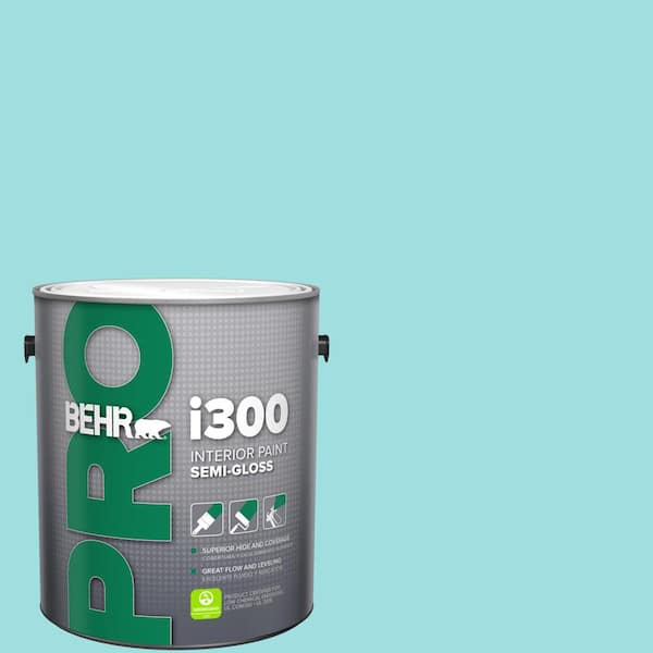 BEHR PRO 1 gal. #P460-2 Tropical Waterfall Semi-Gloss Interior Paint
