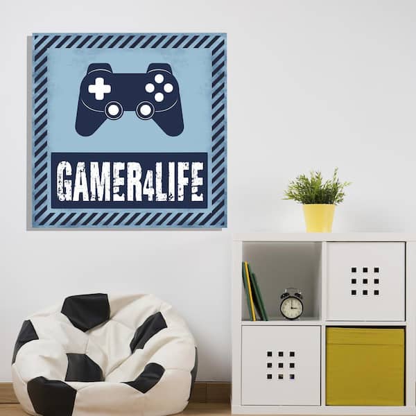 Trek Individualiteit bevolking Courtside Market Gamer Life Gallery-Wrapped Canvas Wall Art Unframed  Abstract Art Print 30 in. x 30 in. WEB-JV1386-30x30 - The Home Depot