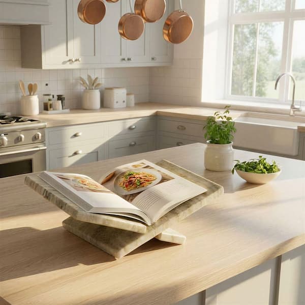 Pietra Beige Decorative Marble Recipe Holder