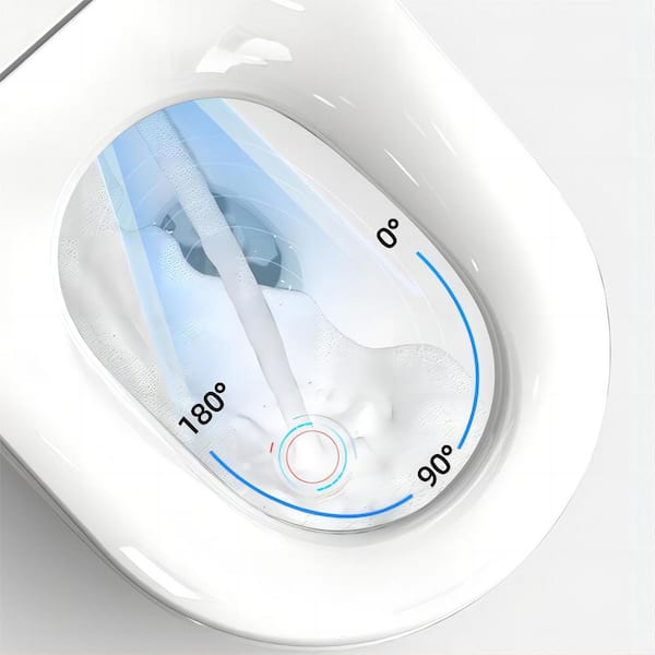 WELLFOR Elongated Smart Bidet Toilet with Voice Control and Bubble Shield