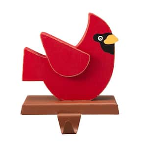 6.3 in. L Wooden/Metal Cardinal Stocking Holder