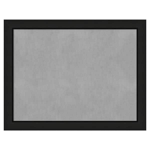 Amanti Art Midnight Black Narrow 27 in. x 21 in Framed Magnetic Board