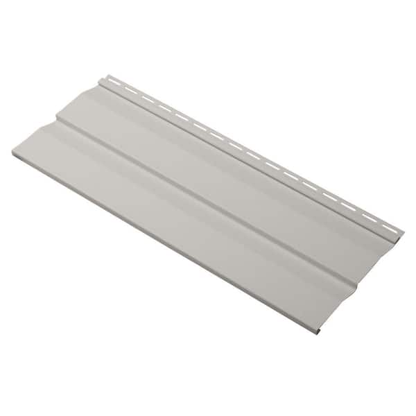 Ply Gem Evolutions Double 4.5 in. x 24 in. Dutch Lap Vinyl Siding Sample in Pewter