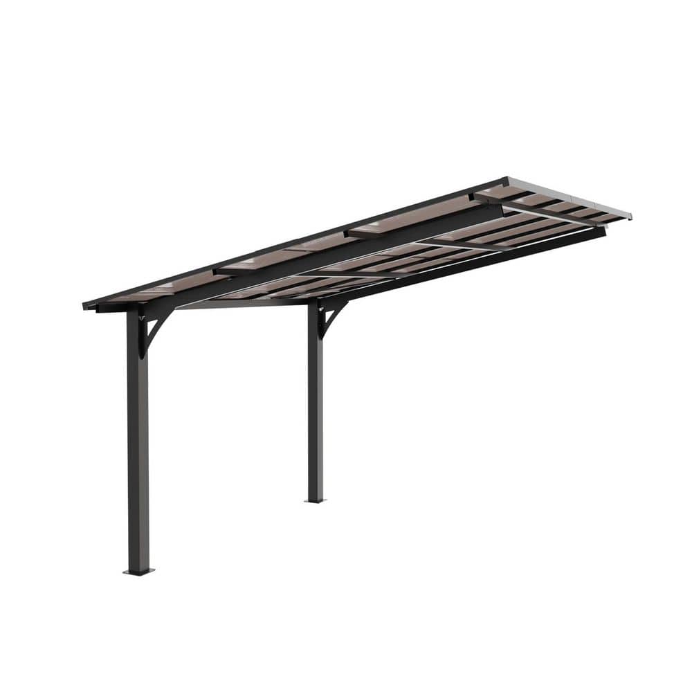 10x10ft Heavy Duty Galvanized Steel Carport, Sloped PC Roof Awning, Outdoor Shelter for Car & Motorcycle price history on PriceWatchPro