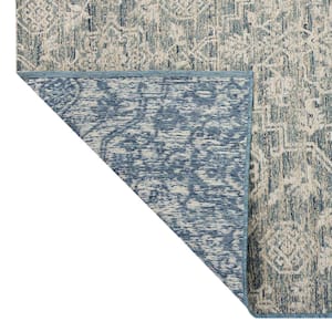 Indigo . x Doormat 2 ft. x 3 ft. Woven Tapestry Outdoor Area Rug