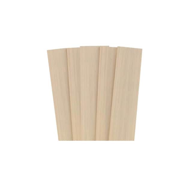 Frame It All 0.40 in. x 5.51 in. x 70.20 in. Pine Capped Composite Flat Top Fence Picket (5-Pack)