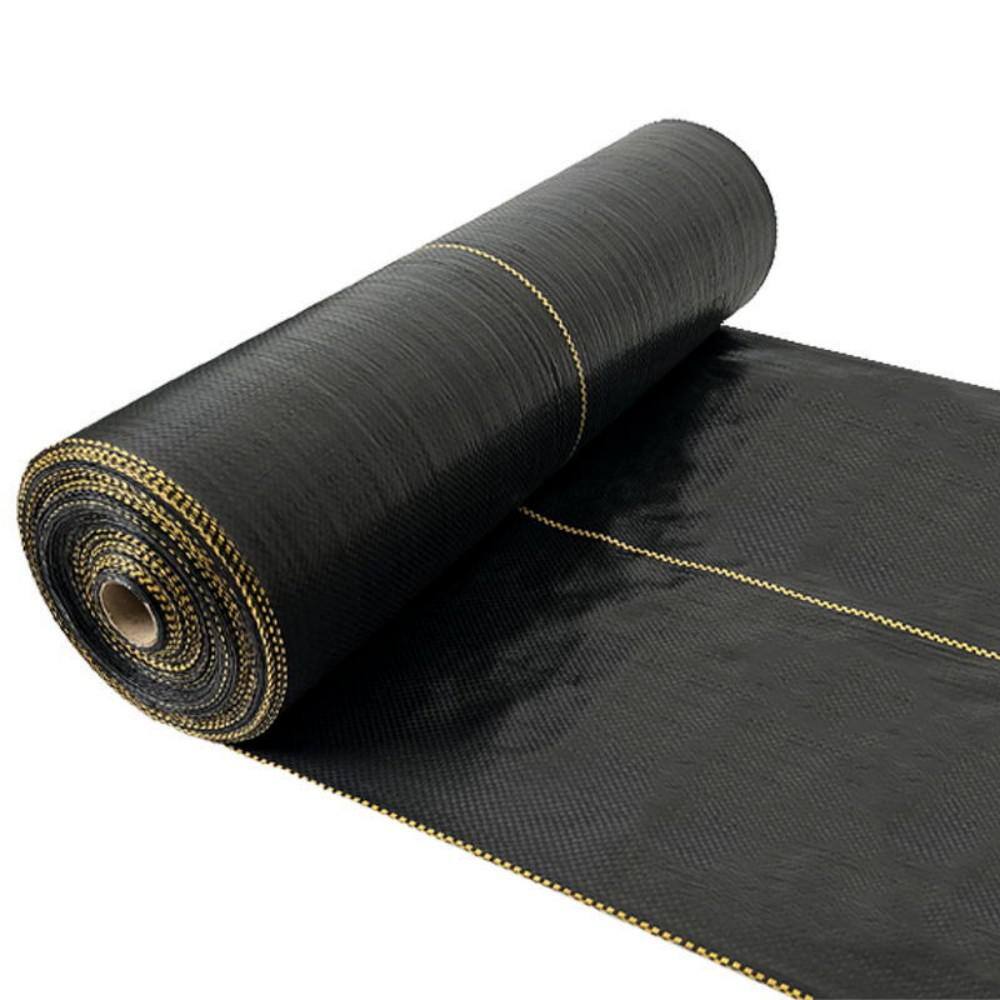 4 ft. x 300 ft. Black Weed Barrier Landscape Premium Fabric-Heavy Duty