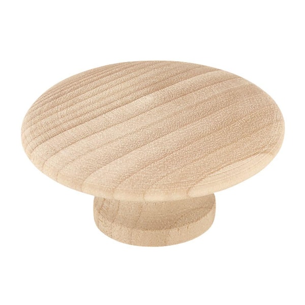 Liberty Birch Wood 1-13/16 in. (46 mm) Classic White Birch Round Cabinet Knob