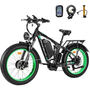 2000W Fat-Tire Electric-Bike for Adults-Women-Men-Electric-Bicycle 1000W Dual Motor 25 AH Battery, 38 MPH, 24 in. Ebikes