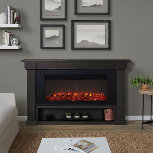 Real Flame Bristow Landscape 66 in. Freestanding Wooden Electric ...