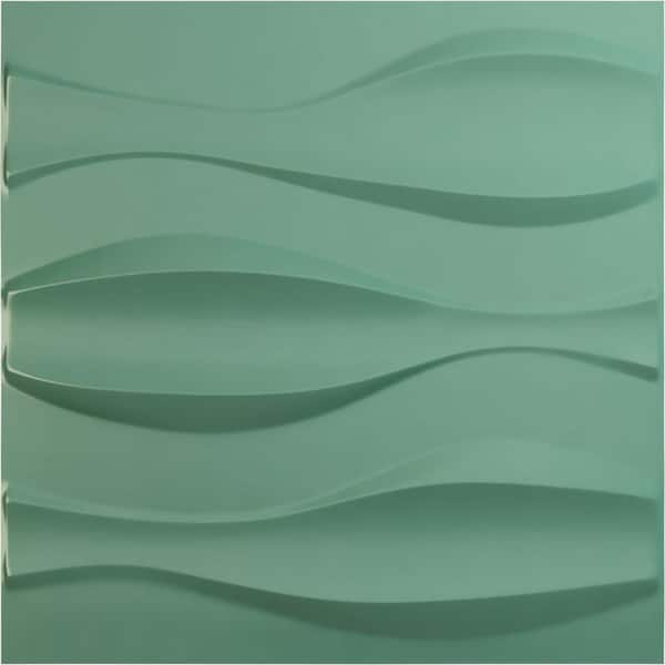 Ekena Millwork 19 5/8 in. x 19 5/8 in. Thompson EnduraWall Decorative 3D Wall Panel, Sea Mist (12-Pack for 32.04 Sq. Ft.)
