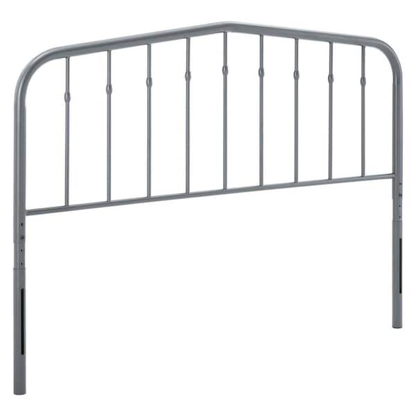 MODWAY Lennon in Gray King Metal Headboard