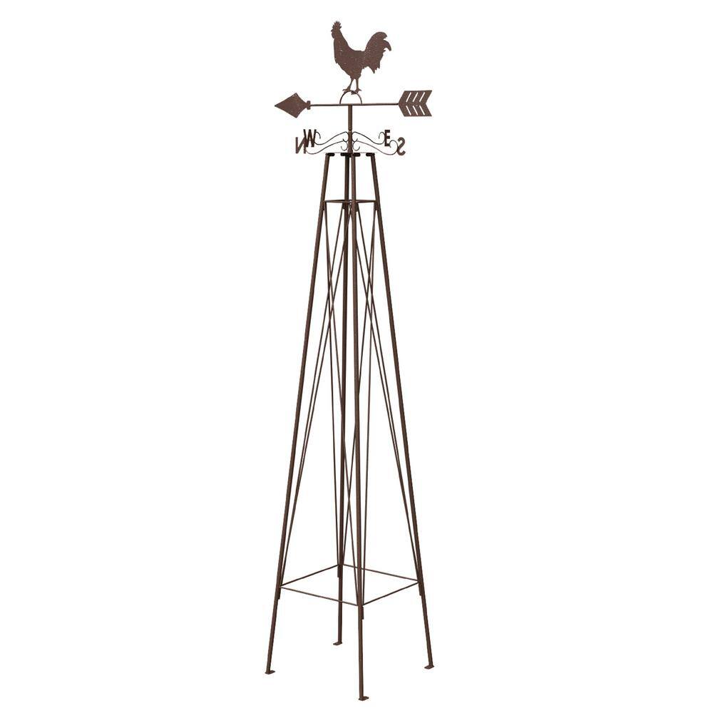 72 in. Rooster Weathervane Obelisk