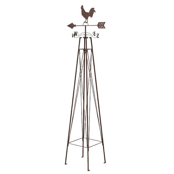 Unbranded 72 in. Rooster Weathervane Obelisk