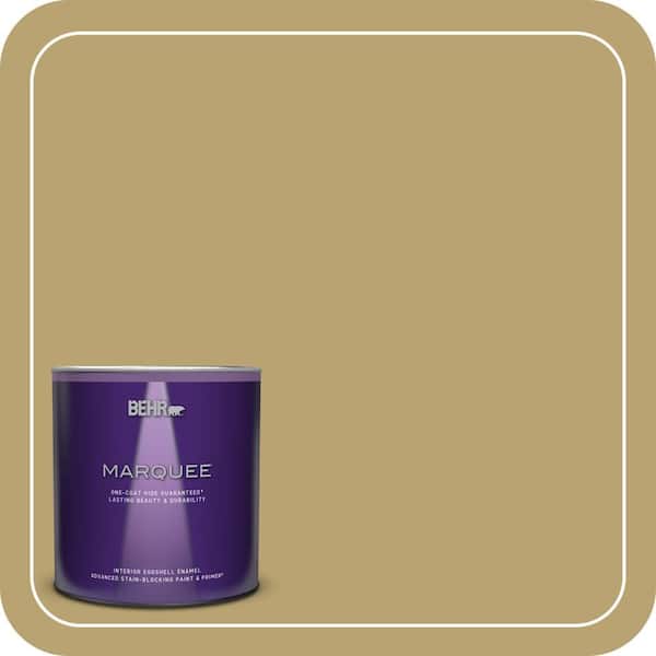 BEHR MARQUEE 1 qt. Home Decorators Collection #HDC-AC-16 Cumin Eggshell Enamel Interior Paint & Primer