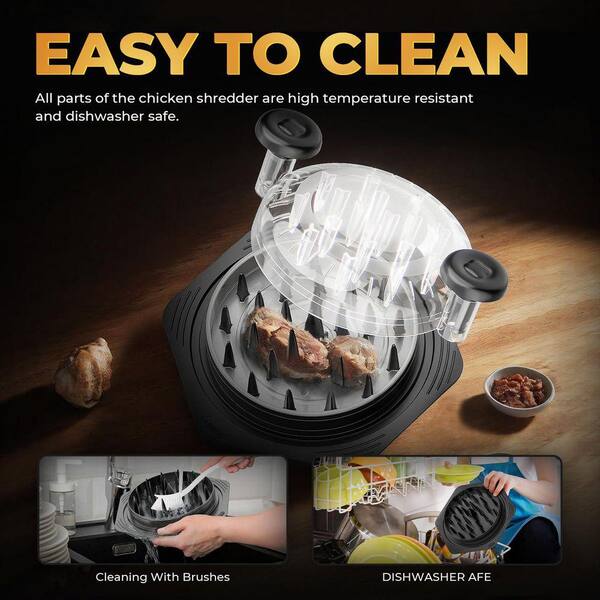 Lynzavix Large Chicken Shredder with Ergonomic Handle Non-Slip
