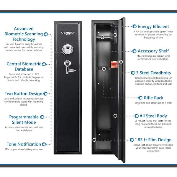 4-10 Rifle Safe Quick Access Long Gun Safe Shotgun Rifle Cabinet