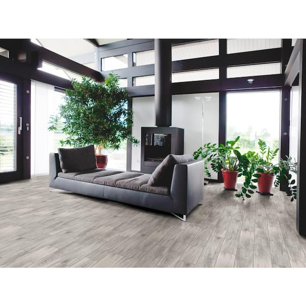 Velora Grey 6 in. x 24 in. Matte Ceramic Wood Look Floor and Wall Tile (40-Cases/671.16 sq. ft./Pallet)