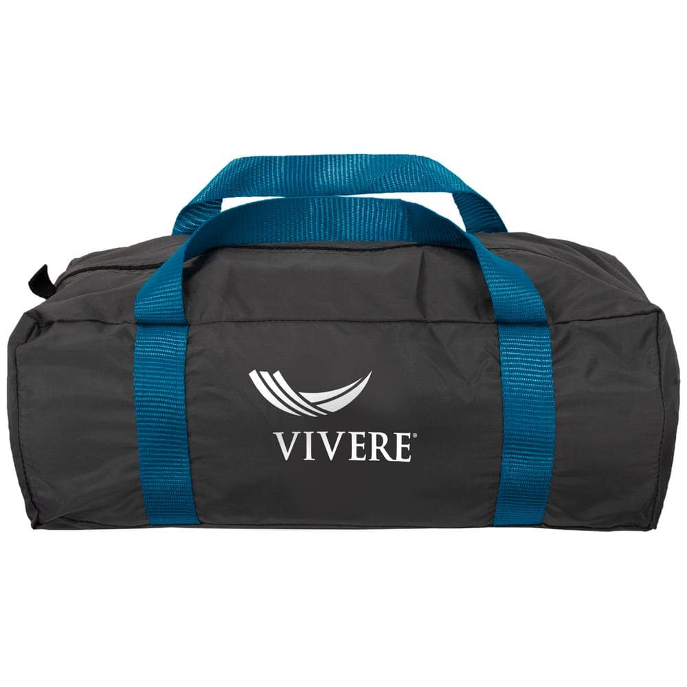 Elevate Black and Blue Polyester Mesh Hammock Bed