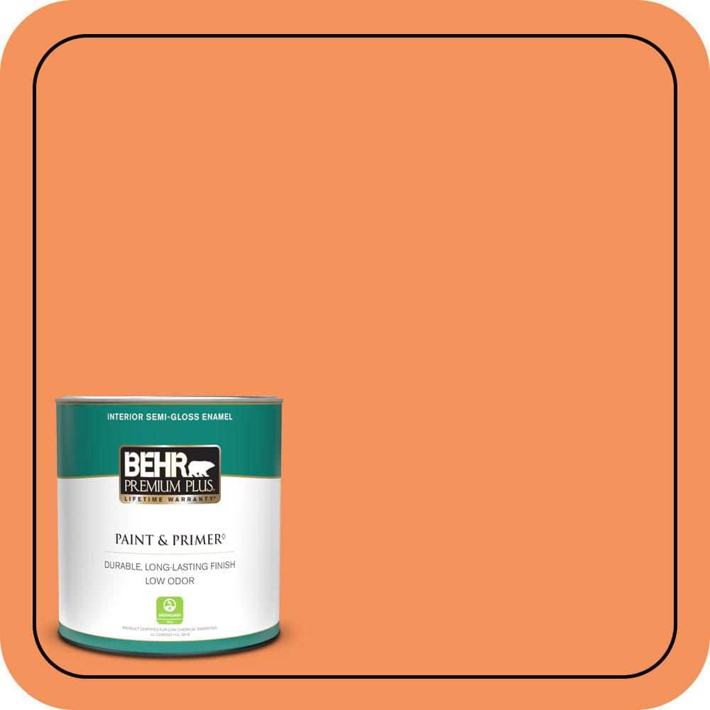 1 qt. #240B-5 Candied Yam Semi-Gloss Enamel Low Odor Interior Paint & Primer price history on PriceWatchPro