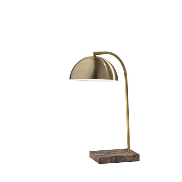 Adesso Paxton 18 in. Antique Brass Table Lamp