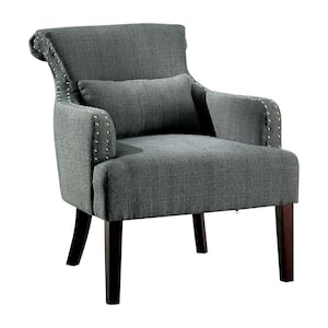Tuckertown Gray Polyester Upholstered Accent Chair