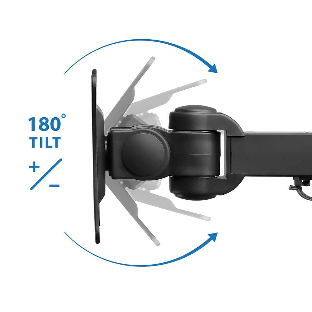 Dual Monitor Aluminum Alloy Desk Mount with C-Clamp Base