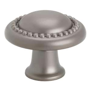 1-1/4 in. Graphite Finish Round Beaded Cabinet Knob (10-Pack)