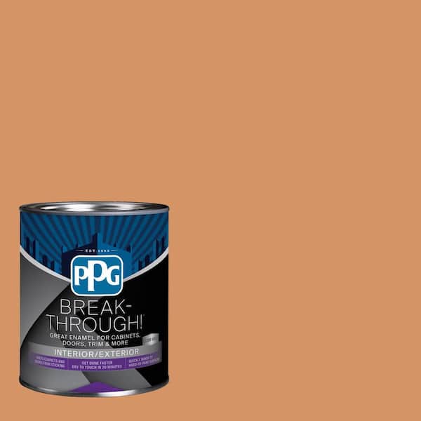 1 qt. PPG1201-5 Pumpkin Patch Semi-Gloss Door, Trim & Cabinet Paint