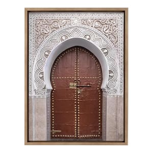 Sylvie Morocco Marrakech Door by Golie Framed Canvas Culture Art Print 18 in. x 24 in .