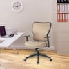 Latte Fabric Deluxe 2 to 1 Mechanical Height Adjustable Arms Chair