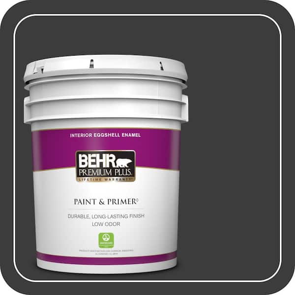 BEHR PREMIUM PLUS 5 gal. #MQ5-05 Limousine Leather Eggshell Enamel Low Odor Interior Paint & Primer