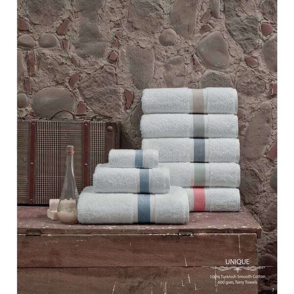 Embry Turkish Cotton Hand Towels (Set of 8) Color: Silver