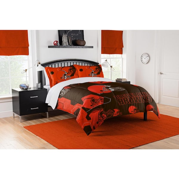 Cleveland Browns Hexagon Twin Comforter