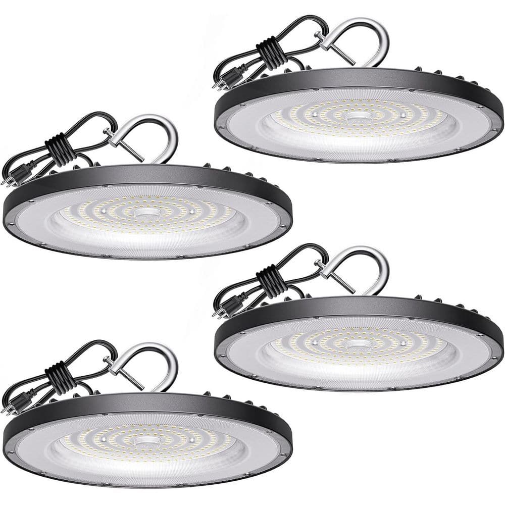 LED High Bay Light 200-Watt 5000K UFO Shop Light with 5 ft. Cable US Plug Waterproof for Workshop Barn Factory, (4-Pack) price history on PriceWatchPro