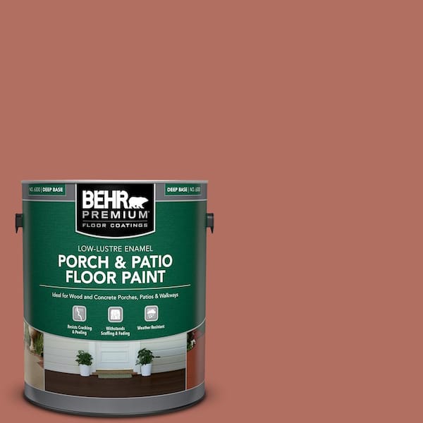 BEHR PREMIUM 1 gal. #PPU2-12 Terra Cotta Urn Low-Lustre Enamel Interior/Exterior Porch and Patio Floor Paint