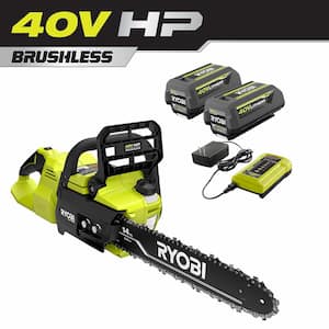 40V HP Brushless 14 in. Cordless Battery Chainsaw with (2) 4.0 Ah Batteries and Charger
