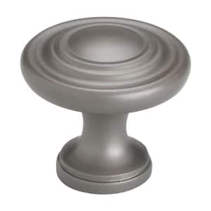 1-1/4 in. Graphite Finish Classic Round Ring Cabinet Knob (10-Pack)