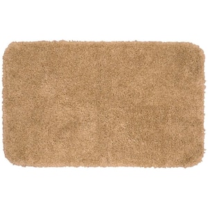Serendipity Taupe 30 in. x 50 in. Washable Bathroom Accent Rug