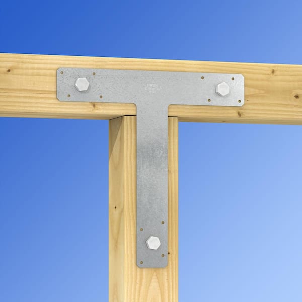 12 in. x 12 in. 14-Gauge Galvanized T Strap