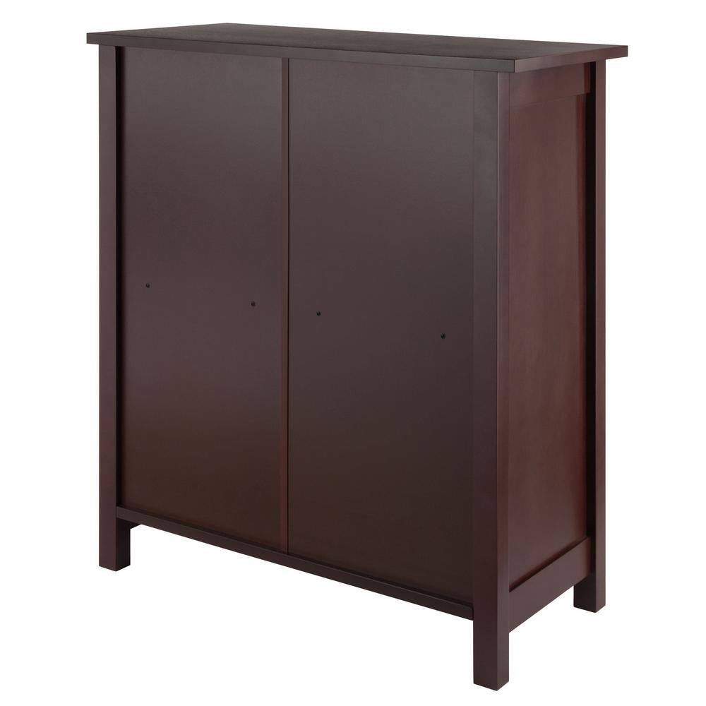 Transitional 3-Tier Medium Walnut Wooden Bookshelf for Kids