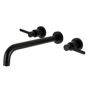 Concord 2-Handle Wall Mount Roman Tub Faucet in. Matte Black