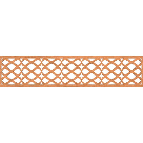 Ekena Millwork Somerset Fretwork 0.375 in. D x 46.75 in. W x 10 in. L Cherry Wood Panel Moulding