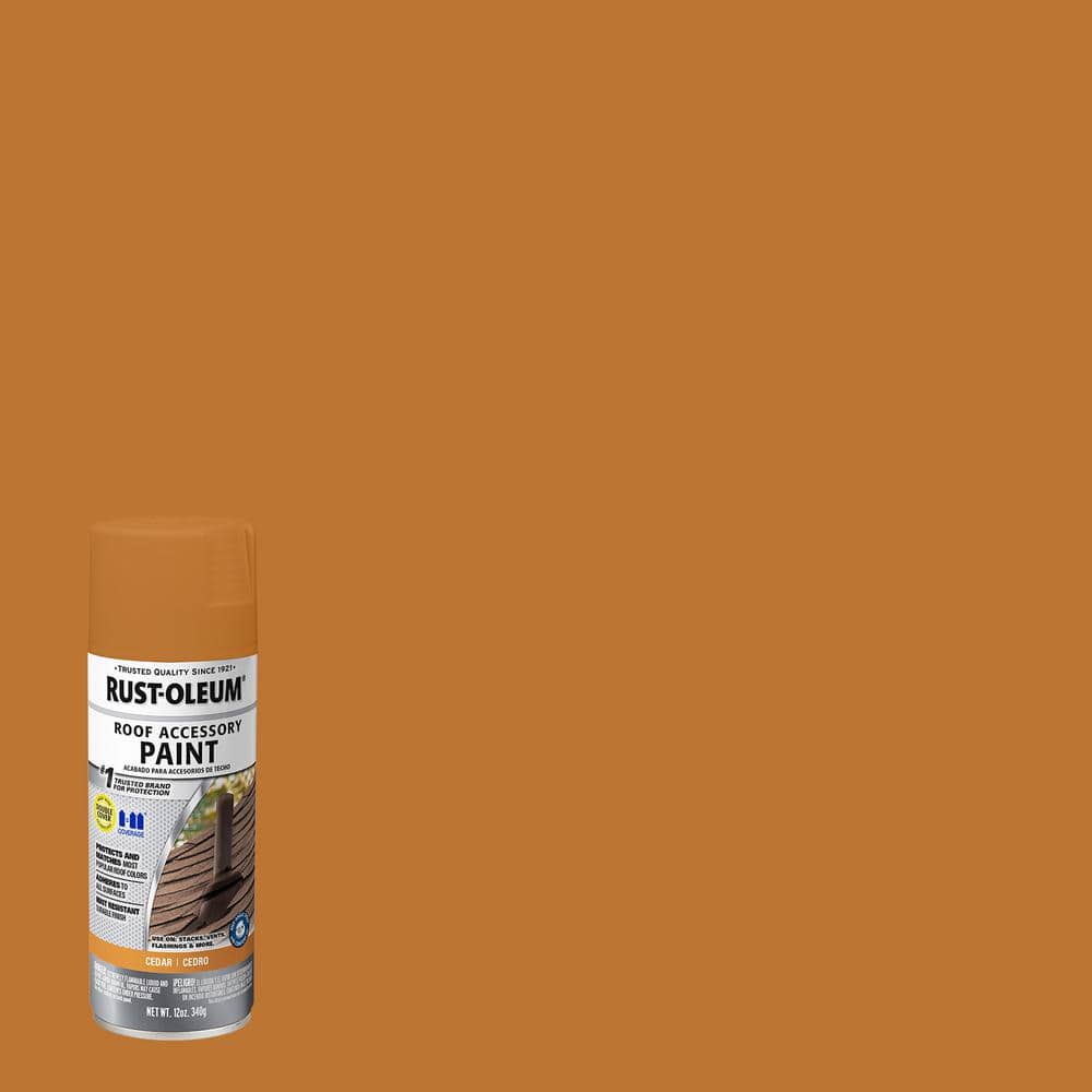 Rust-Oleum Stops Rust 12 oz. Flat Cedar Roof Accessory Aerosol