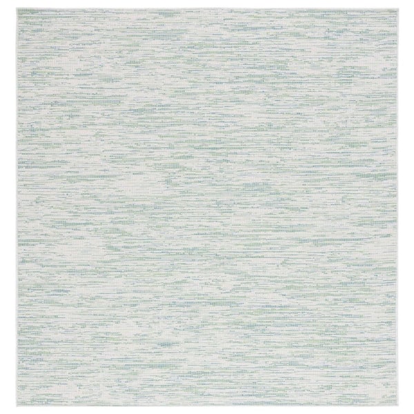 Hampton Green 6 ft. x 6 ft. Abstract Distressed Indoor/Outdoor Square Area Rug