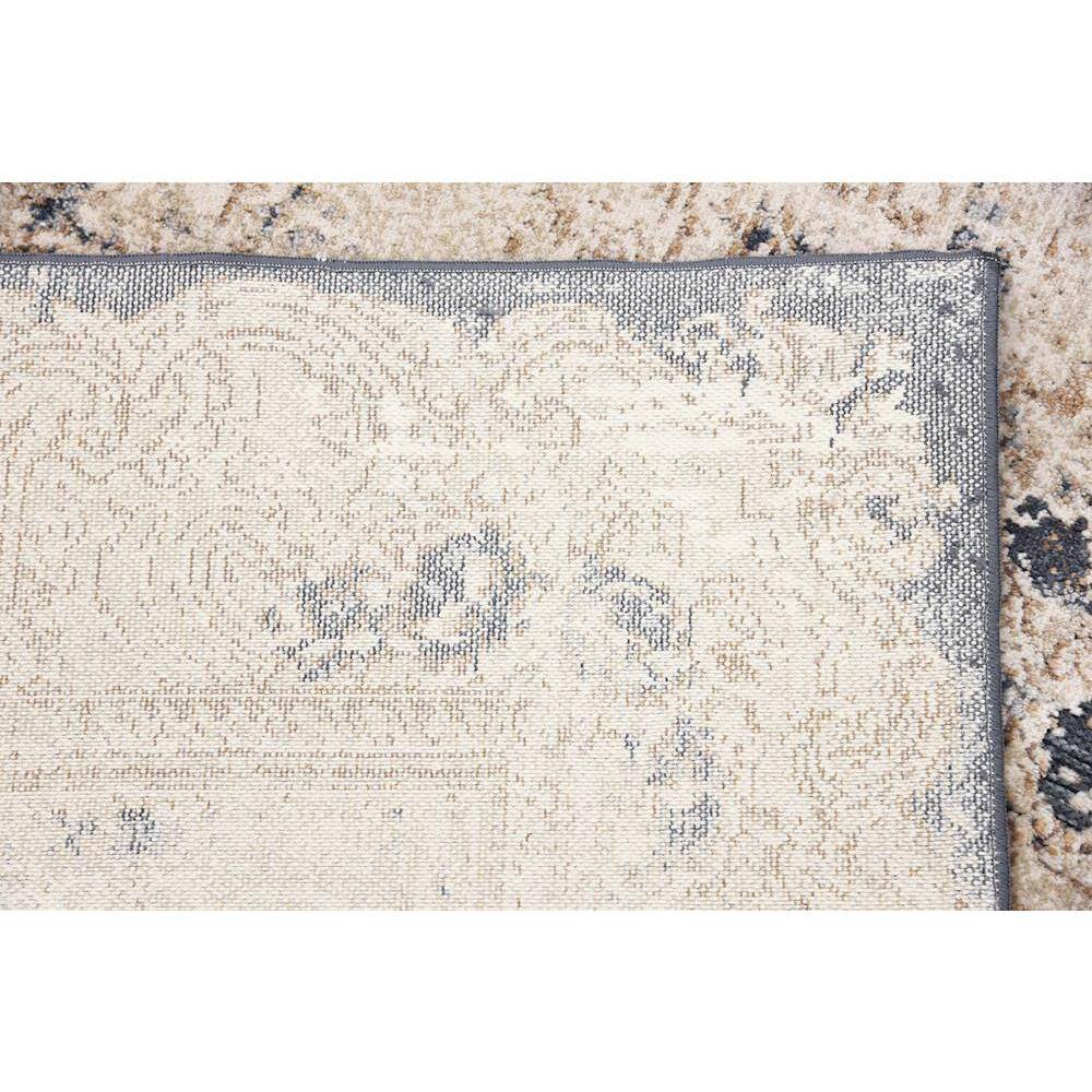 Light Blue 4' x 6' Stain-Resistant Synthetic Area Rug