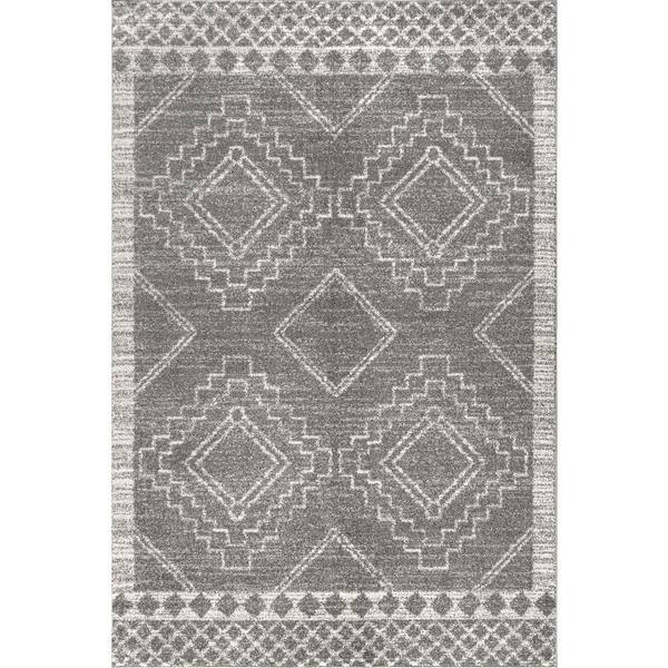 Amir Moroccan Beni Souk Gray/Cream 5 ft. x 8 ft. Area Rug