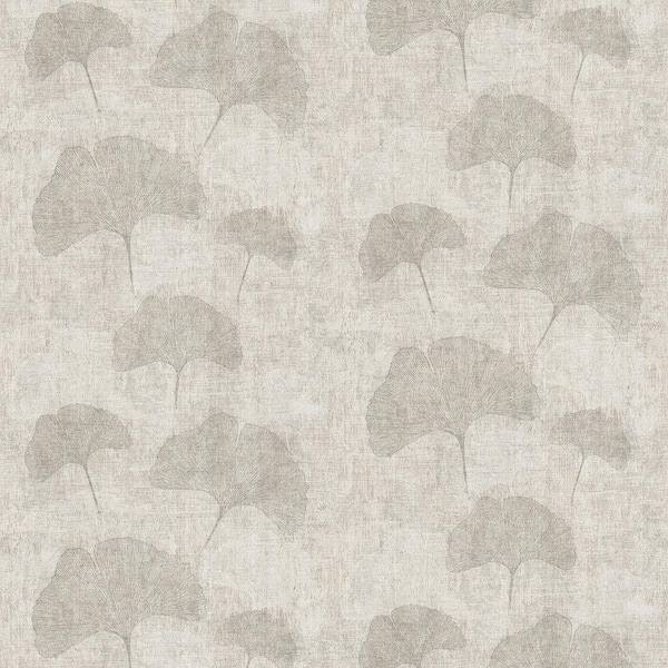 Advantage Fairlane Silver Floral Non-Pasted Vinyl Wallpaper