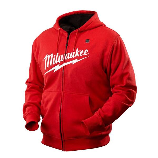 Milwaukee 2X-Large M12 Lithium-Ion Cordless Red Heated Hoodie (Hoodie Only)