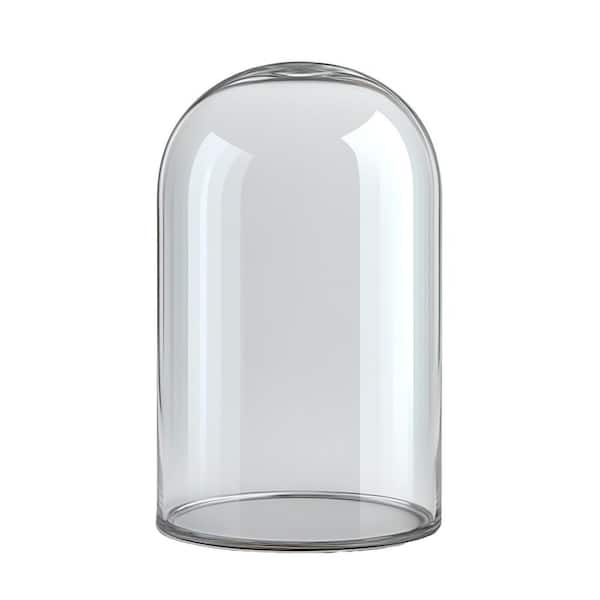 Glass Dome for Sourdough Starter Heating Pad Accessories Clear Cover Fits Jars Up to 4.33 in Diameter 5.9 in Height